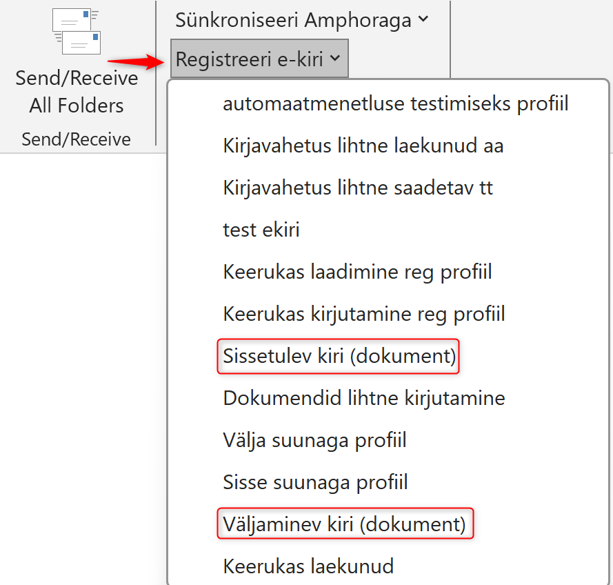 !Amphora Outlook synchronization