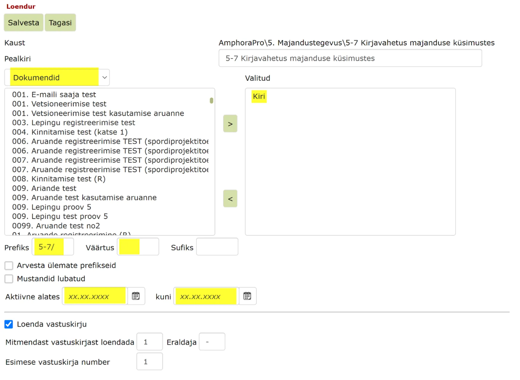 !Correspondence Counter