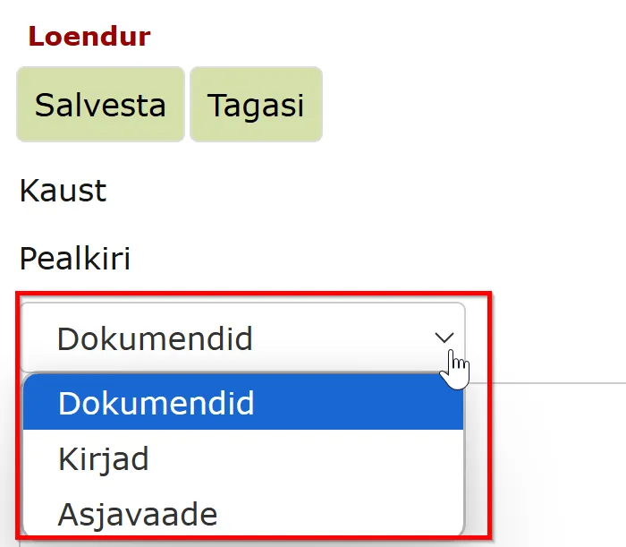 !Dropdown Menu