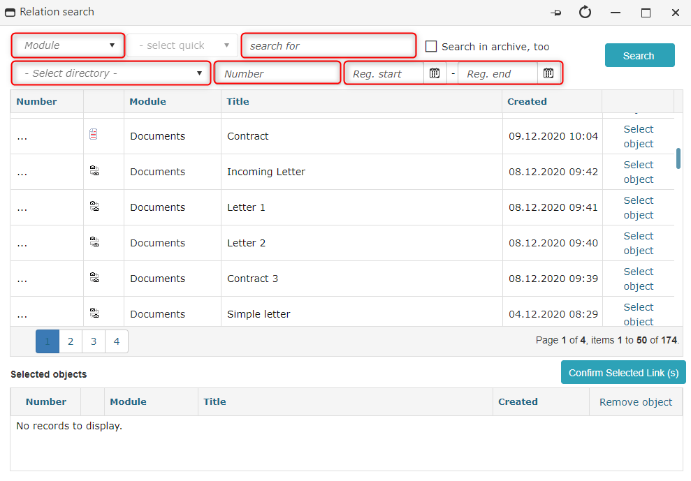 !Link search