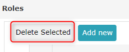 !Delete selected roles