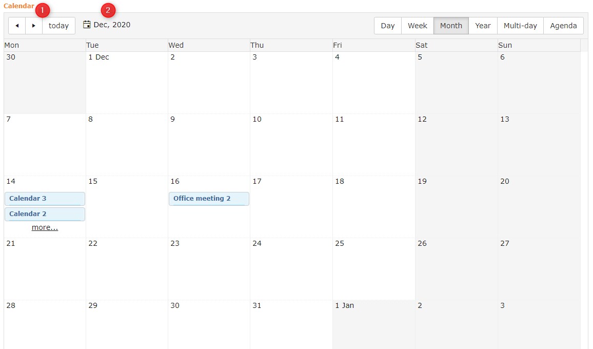 !Month view