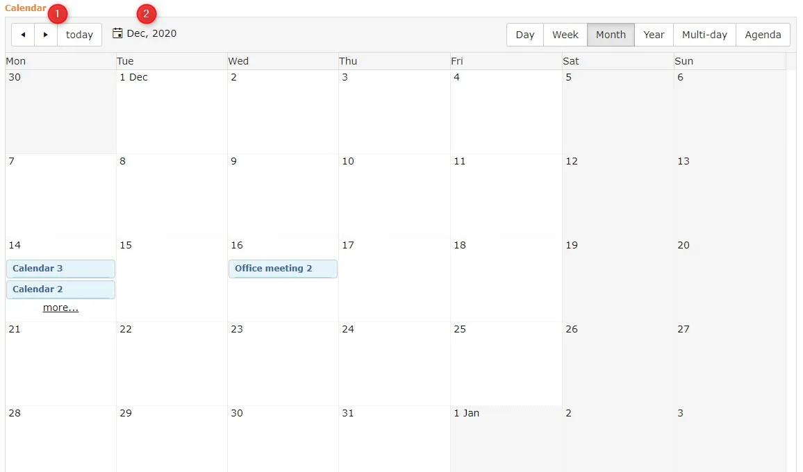 !Month view