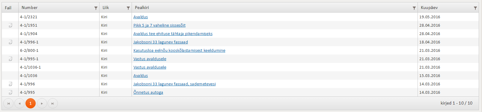!Filtering by folder