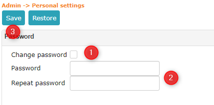 !Password change