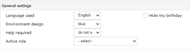 !General settings
