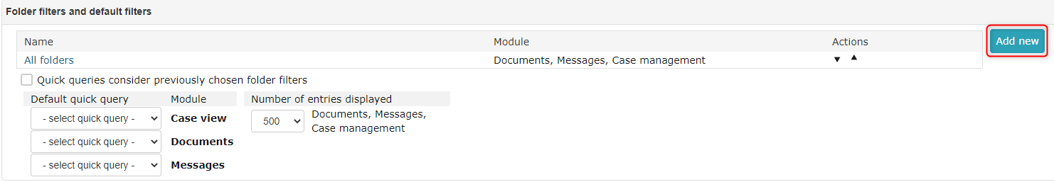 !Directory filters