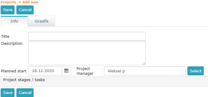 !Project addition