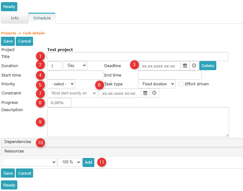 !Project data