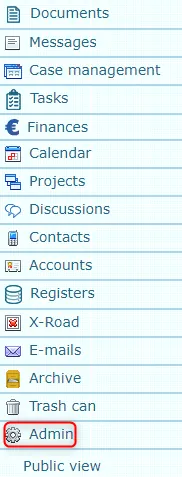 !Admin module
