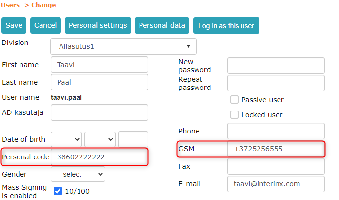 !Personal identification code and GSM users