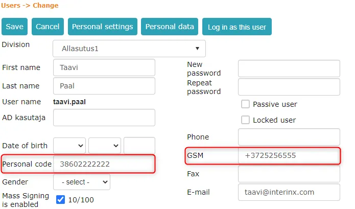 !Personal identification code and GSM users