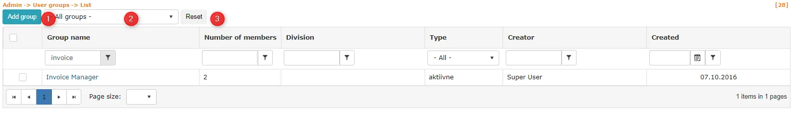 !User Groups Overview