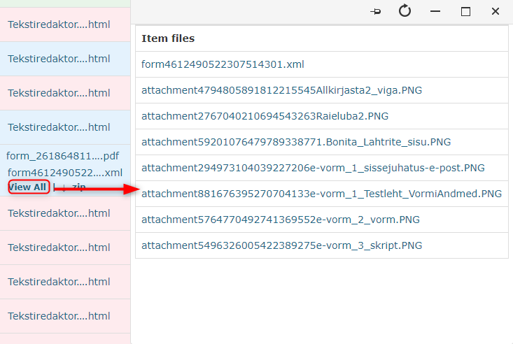 !Displaying attachments