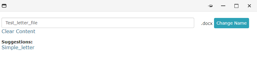!Renaming the main file