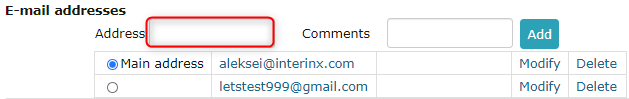 !E-addresses