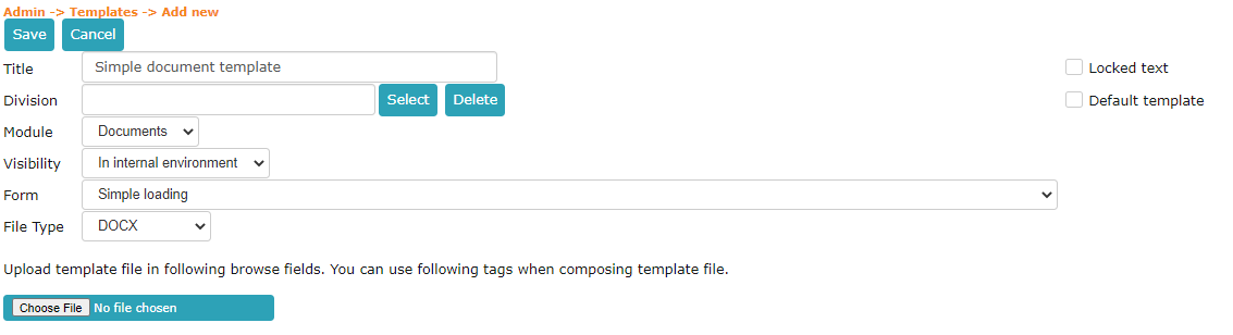 !DOCX template addition