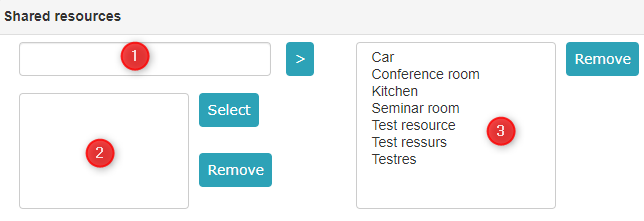 !Shared resources