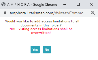 !Access Restrictions