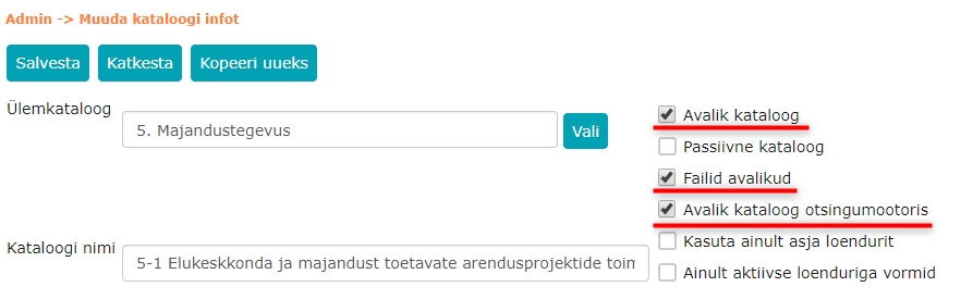 !Making Catalog Public