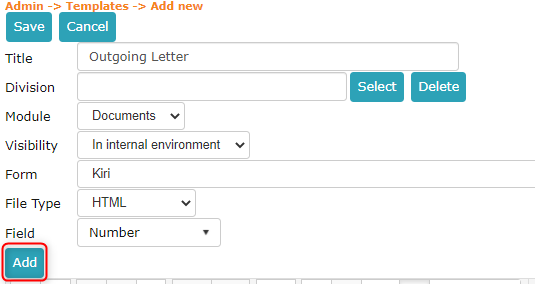 !Add button