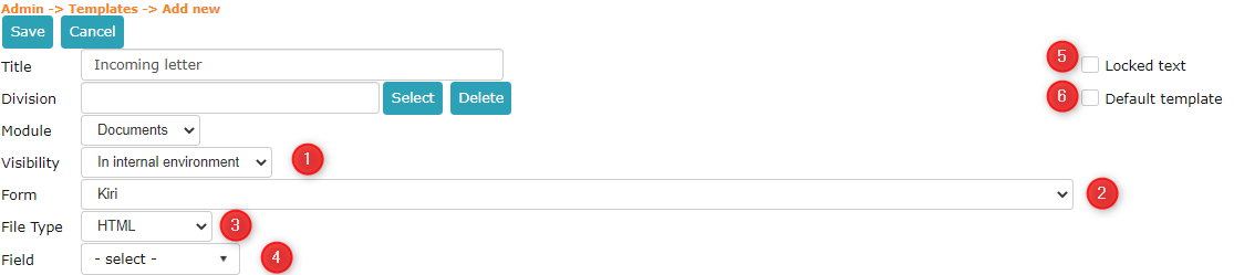!HTML template creation