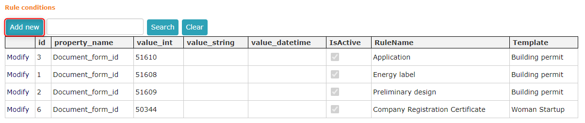 !Add rule condition