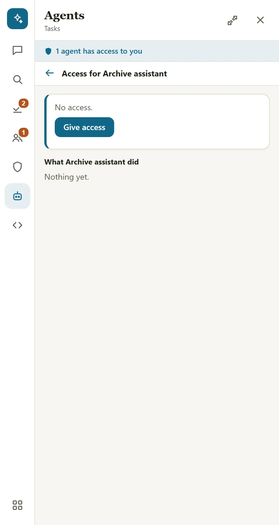 !Agent access
