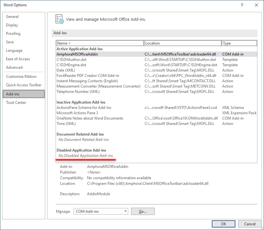 !Microsoft Office Add-ins