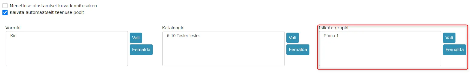 !Person Groups in Automated Process Selection