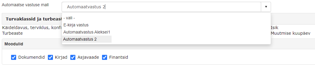 !Automatic reply unit settings