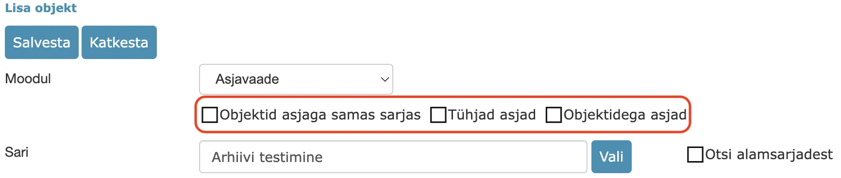 !Case view module filters