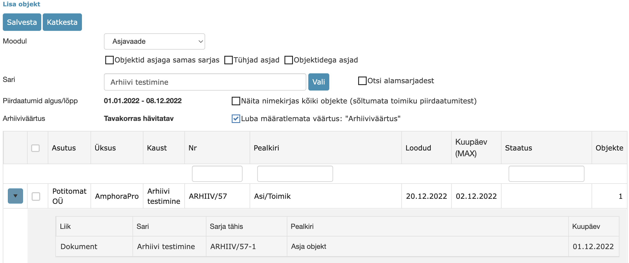 !Invoices list view/table