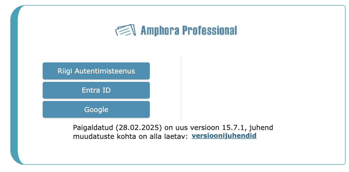 Login page view