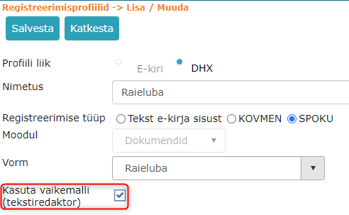 !Default checkbox