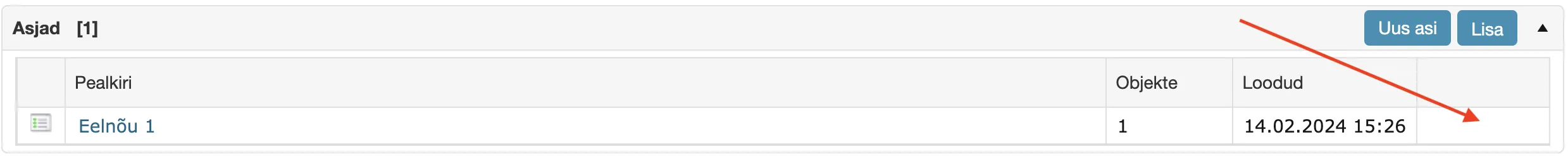 Delete link missing before change