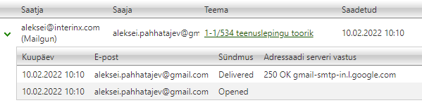 !Email delivery logs