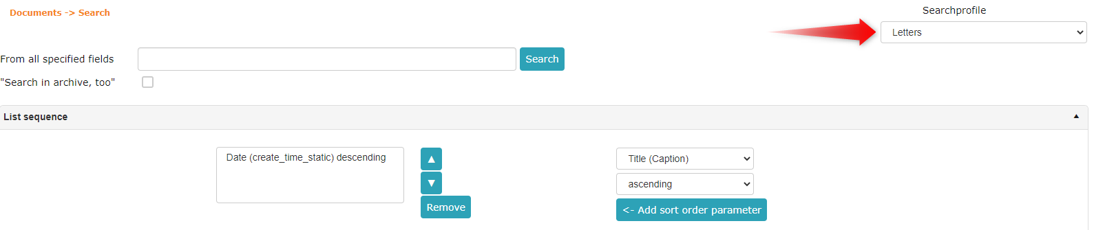 !Document search profile