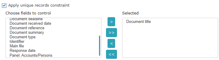 !Duplicate Entry Control