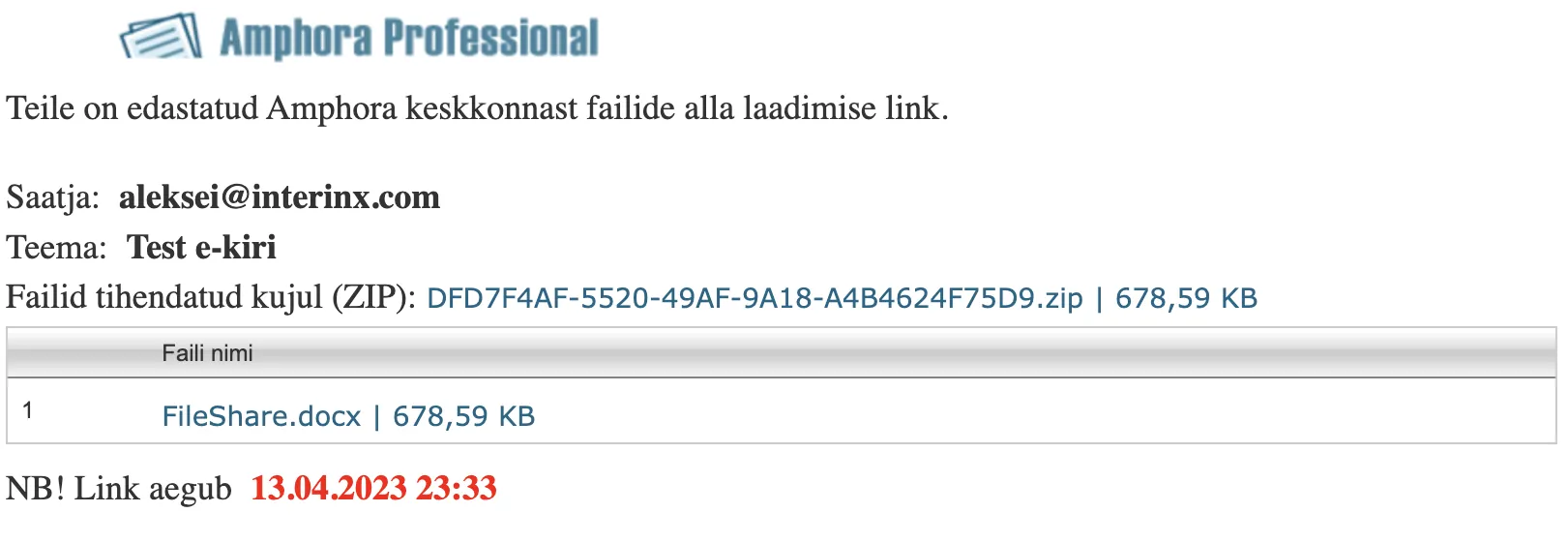 ![Temporary link view]