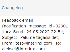 !Feedback Logs