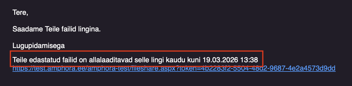 !Email example with file link