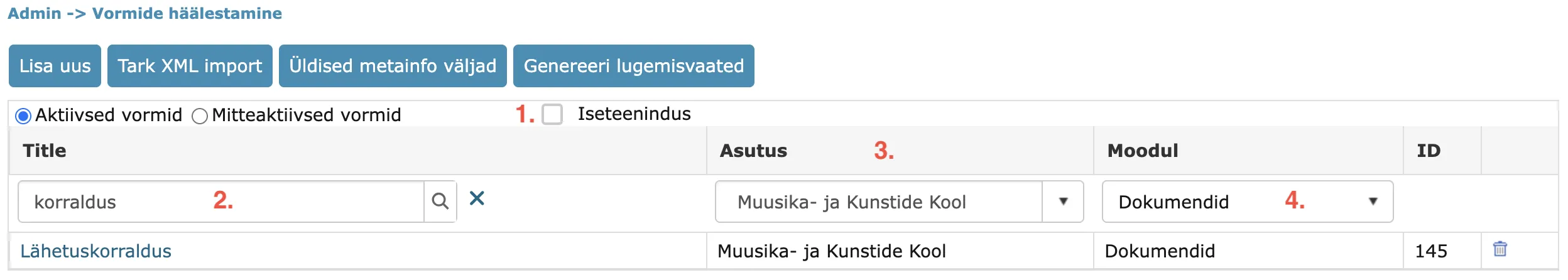 !Form Configuration View