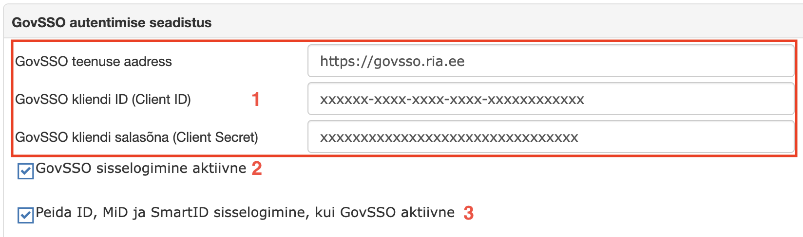 GovSSO data