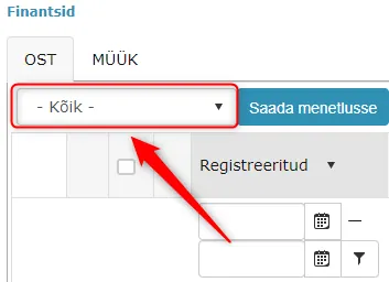 New Invoice module filter