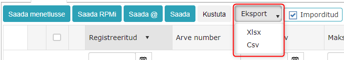 !Invoice export