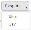 !Export options