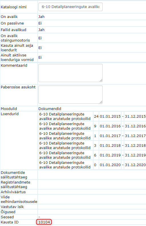 !Catalog ID
