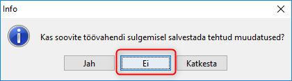 !Don't Save Changes