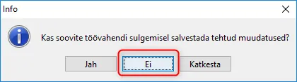 !Don't Save Changes